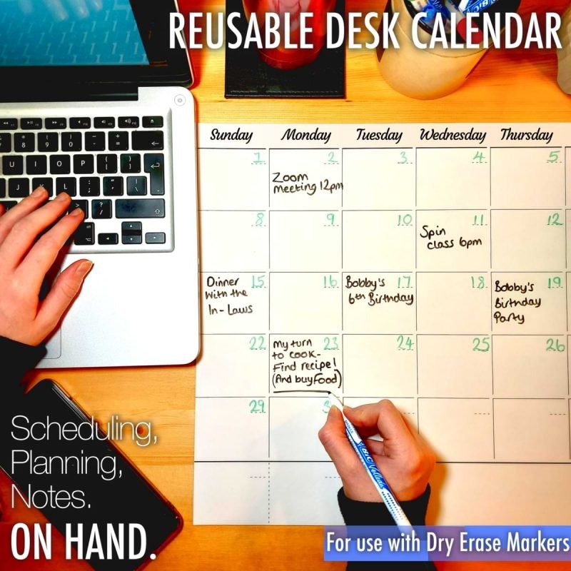 Ergon Office Monthly Reusable Calendar 3