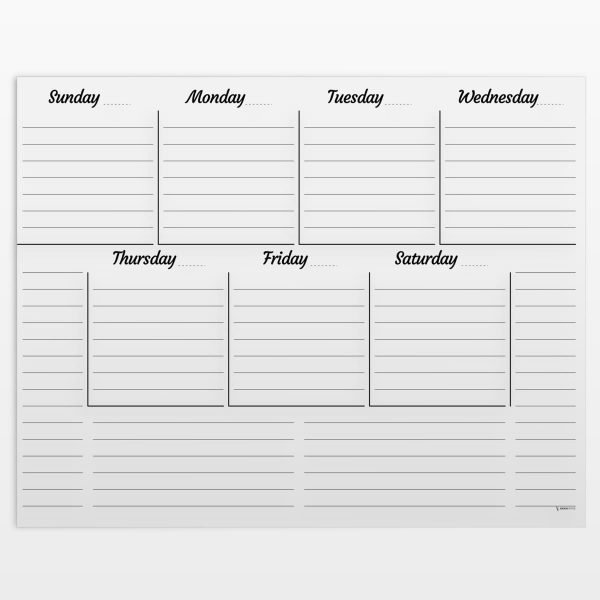 Ergon Office Weekly Reusable Calendar 1